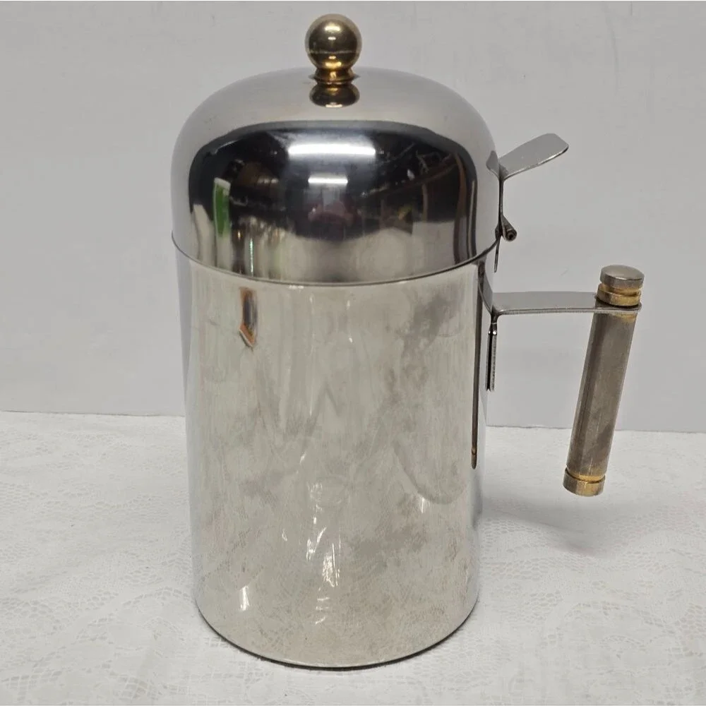 Inox 18-10 Ghia Serie Italy Stainless Steel Milk Frother Pitcher